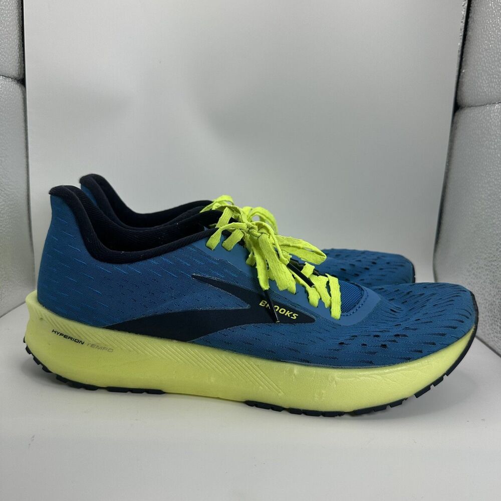 Brooks Hyperion Tempo Shoes Mens Size 9.5 D Blue Running Cushioned Trainer